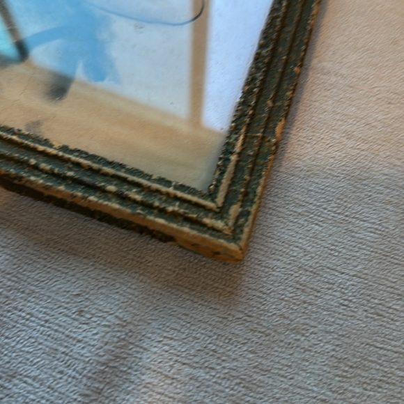 Vintage Framed Portrait with Black and Tan Tones - Picture 9 of 10